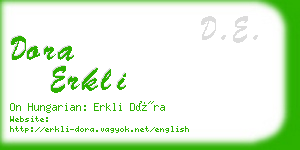 dora erkli business card